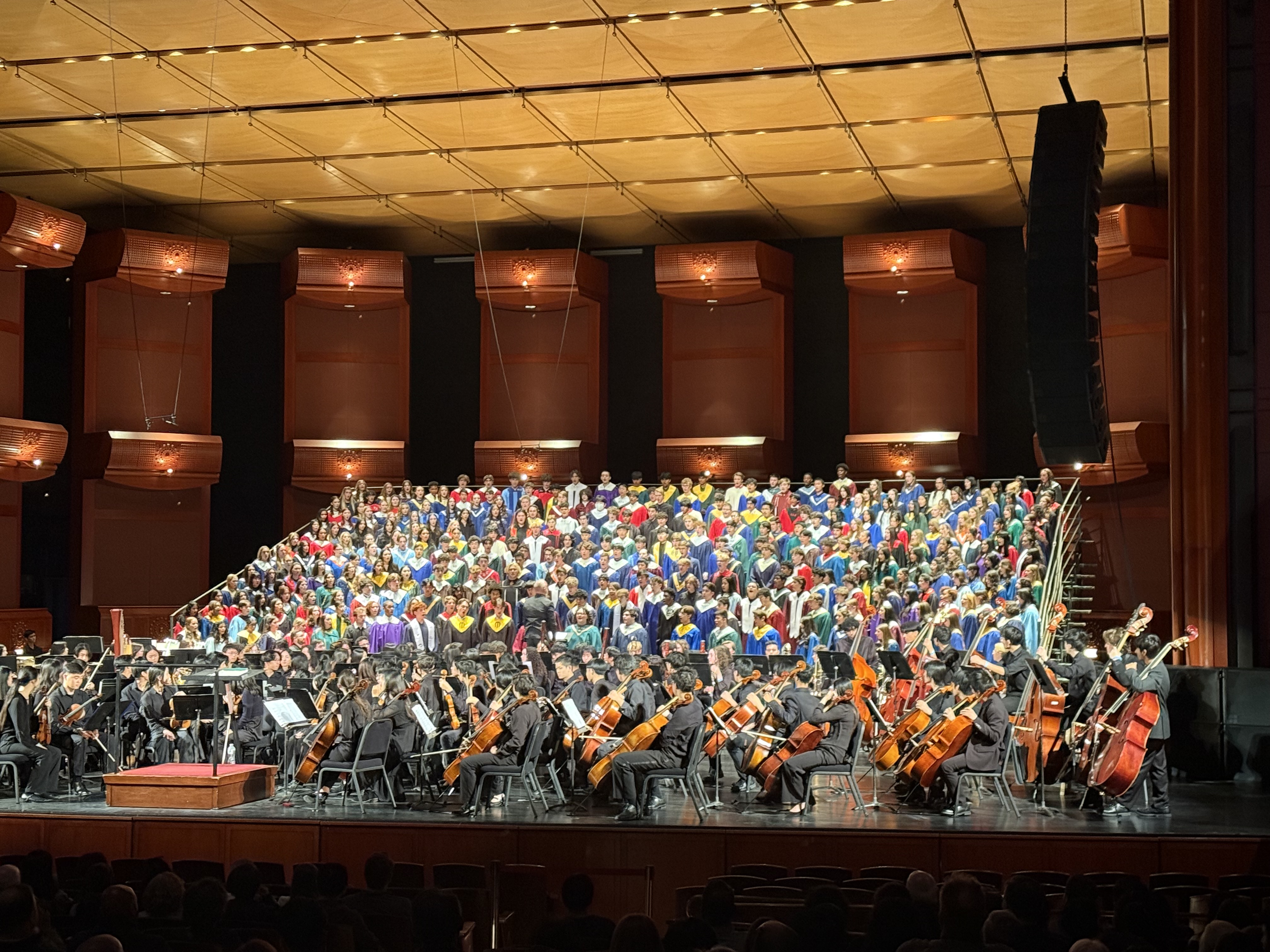 Jed Cha performing as a vocal-baritone in the New Jersey All State Choir