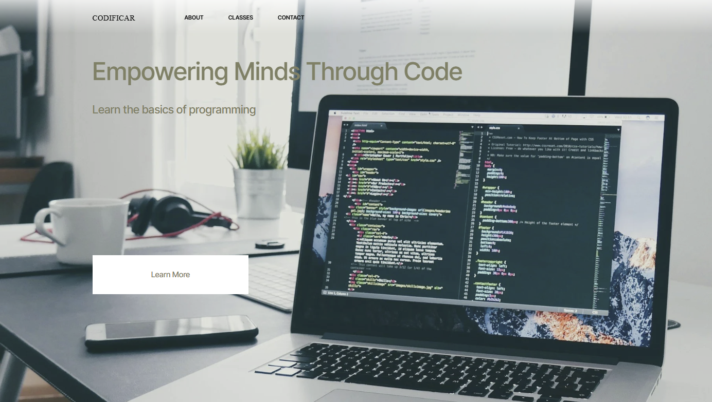 Jed Cha mentoring Codificar students during a weekend programming workshop