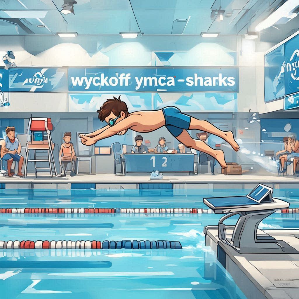 Jed Cha participating as a member of the Wyckoff YMCA Swim Team, contributing to team events and competitions